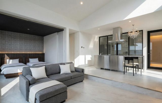 金沢市横川「スイートルームのような優雅さ 大理石床の平屋」新築完成見学会開催